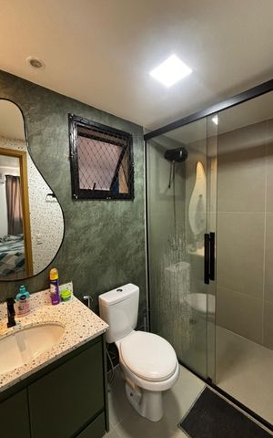 Apartamento para alugar com 56m², 2 quartos e 1 vaga Apartamento para alugar com 56m², 2 quartos e 1 vagaBanheiro