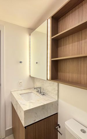 Apartamento para alugar com 41m², 1 quarto e 1 vaga Apartamento para alugar com 41m², 1 quarto e 1 vagaBanheiro