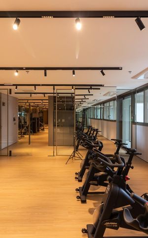 Studio para alugar com 32m², 1 quarto e sem vaga Studio para alugar com 32m², 1 quarto e sem vagaÁrea comum - Academia
