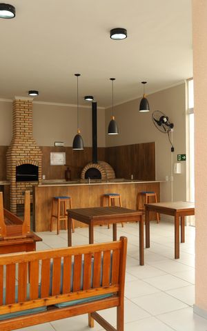 Apartamento à venda com 42m², 2 quartos e sem vagaÁrea comum - Salão gourmet