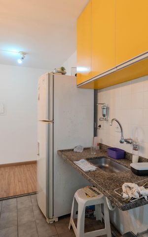 Studio à venda com 29m², 1 quarto e sem vaga Studio à venda com 29m², 1 quarto e sem vagaCozinha