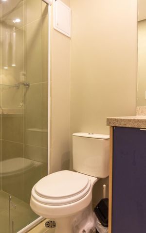 Studio à venda com 25m², 1 quarto e sem vaga Studio à venda com 25m², 1 quarto e sem vagaBanheiro