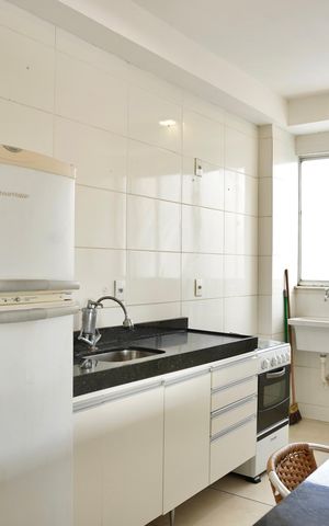 Apartamento à venda com 65m², 2 quartos e 2 vagas Apartamento à venda com 65m², 2 quartos e 2 vagasCozinha e Área de Serviço