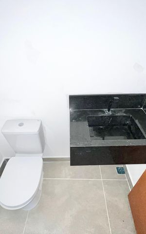 Casa à venda com 80m², 3 quartos e 2 vagasBanheiro Espaço Gourmet