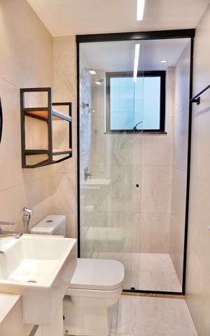 Apartamento à venda com 145m², 2 quartos e 2 vagas Apartamento à venda com 145m², 2 quartos e 2 vagasBanheiro Social