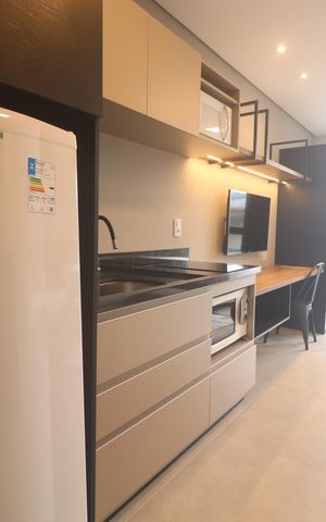 Studio à venda com 25m², 1 quarto e sem vagaSala/Quarto/Cozinha