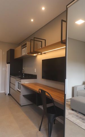 Studio à venda com 25m², 1 quarto e sem vagaSala/Quarto/Cozinha