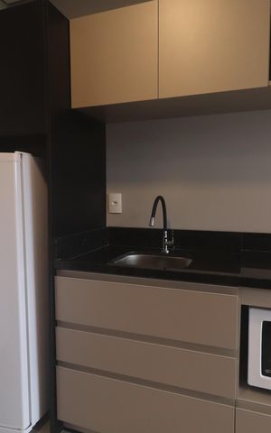 Studio à venda com 25m², 1 quarto e sem vagaSala/Quarto/Cozinha
