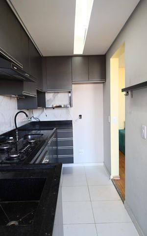 Apartamento à venda com 49m², 1 quarto e 1 vagaCozinha e Área de Serviço