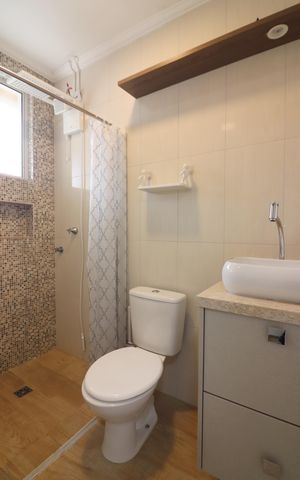 Casa de condomínio à venda com 120m², 3 quartos e 2 vagasBanheiro Social