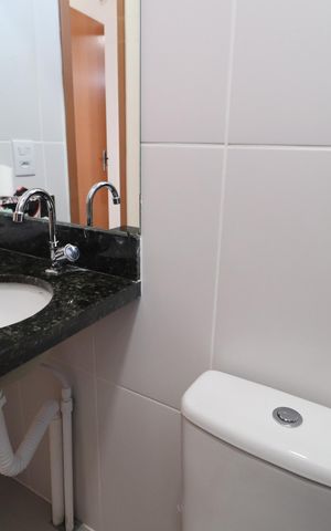 Apartamento para alugar com 58m², 2 quartos e 1 vagaBanheiro Social