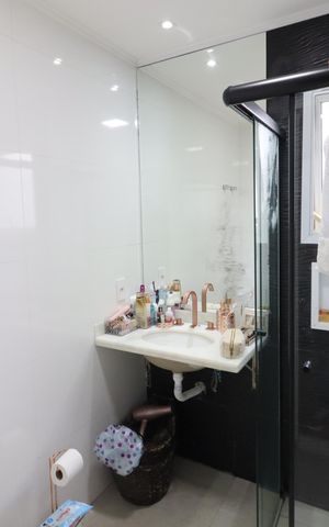 Apartamento para alugar com 155m², 3 quartos e 2 vagasBanheiro da Suíte 1
