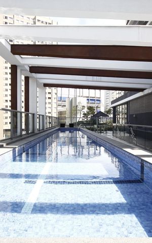 Studio para alugar com 25m², 1 quarto e sem vagaPiscina