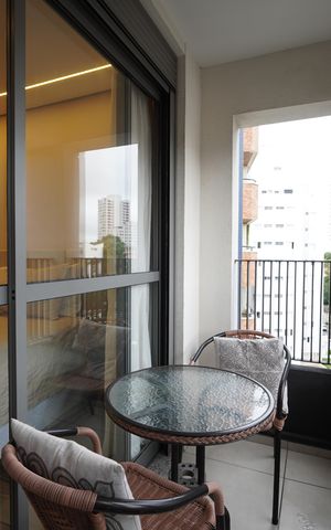 Studio para alugar com 25m², 1 quarto e sem vagaVaranda