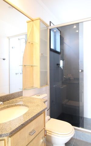 Apartamento à venda com 86m², 3 quartos e 2 vagasBanheiro da Suíte 1