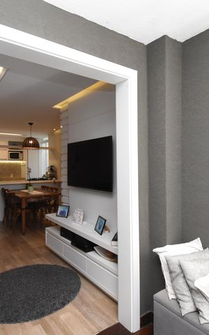 Apartamento à venda com 90m², 3 quartos e 2 vagasÁrea da sala com Churrasqueira