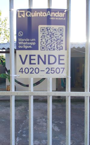 Casa à venda com 80m², 2 quartos e 1 vagaPlaca