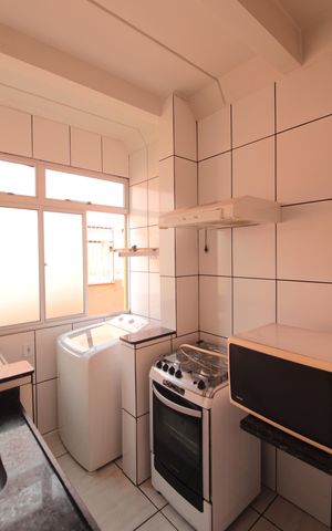 Apartamento à venda com 63m², 2 quartos e 1 vagaCozinha e Área de Serviço