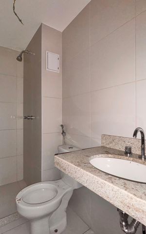Apartamento à venda com 99m², 2 quartos e 1 vaga Apartamento à venda com 99m², 2 quartos e 1 vagaBanheiro Social