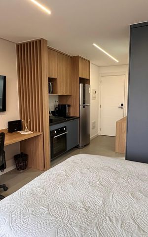 Studio à venda com 25m², 1 quarto e sem vaga