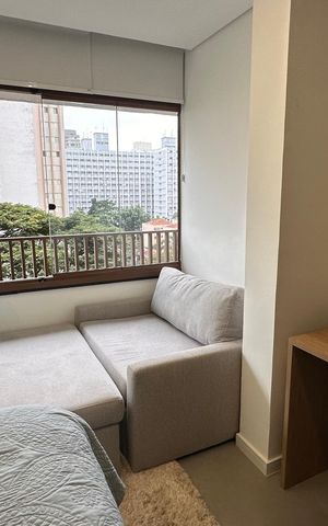 Studio à venda com 25m², 1 quarto e sem vaga