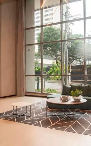 Studio à venda com 34m², 1 quarto e sem vagaHall social