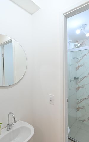 Apartamento à venda com 38m², 1 quarto e sem vagaBanheiro da Suíte