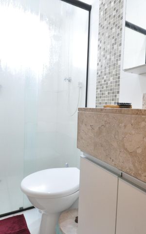 Casa de condomínio à venda com 40m², 2 quartos e 1 vagaBanheiro