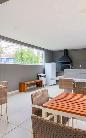 Apartamento à venda com 33m², 1 quarto e 1 vagaChurrasqueira 