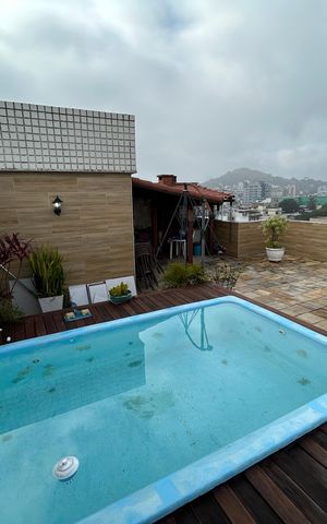 Apartamento à venda com 126m², 3 quartos e 2 vagasPiscina da cobertura