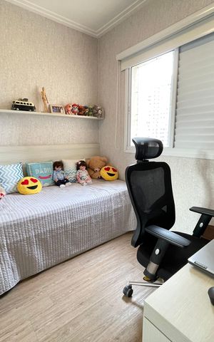 Apartamento à venda com 139m², 3 quartos e 2 vagas Apartamento à venda com 139m², 3 quartos e 2 vagasQuarto 3