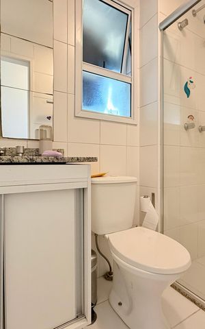 Apartamento à venda com 59m², 2 quartos e 1 vagaBanheiro Social 