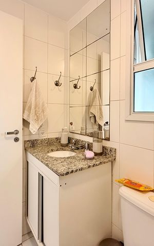 Apartamento à venda com 59m², 2 quartos e 1 vagaBanheiro Social 