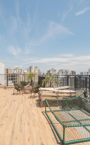 Studio à venda com 30m², 1 quarto e sem vaga Studio à venda com 30m², 1 quarto e sem vagaÁrea comum - Churrasqueira/Piscina