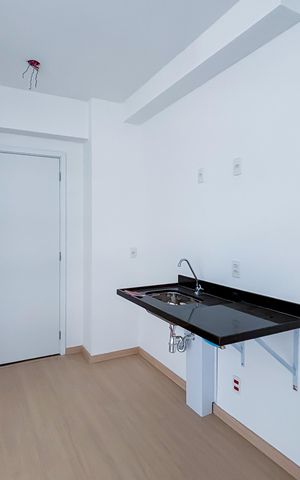 Studio à venda com 27m², 1 quarto e sem vaga