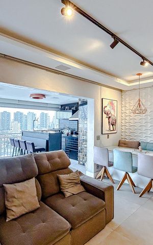 Apartamento para alugar com 102m², 3 quartos e 2 vagasSala