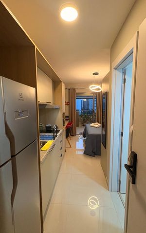Studio para alugar com 29m², 1 quarto e sem vagaSala/Quarto