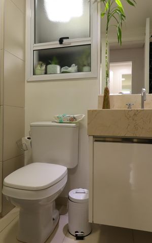Apartamento à venda com 94m², 2 quartos e 2 vagasBanheiro Social
