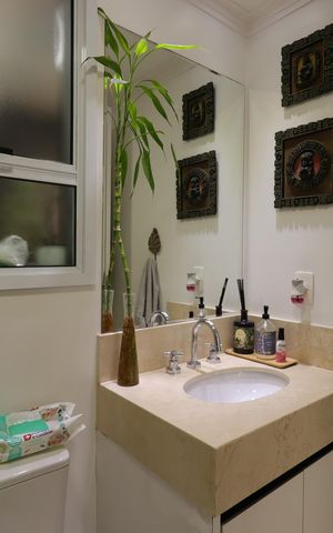 Apartamento à venda com 94m², 2 quartos e 2 vagasBanheiro Social