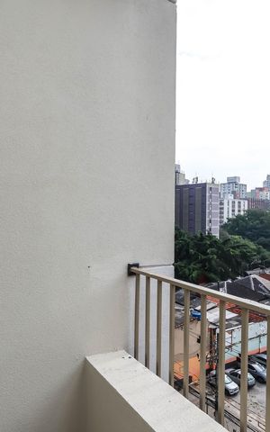 Studio à venda com 23m², 1 quarto e sem vagaVaranda