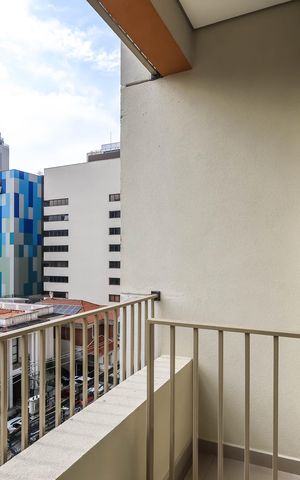 Studio à venda com 23m², 1 quarto e sem vagaVaranda