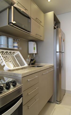 Apartamento para alugar com 54m², 1 quarto e 1 vagaCozinha e Área de Serviço