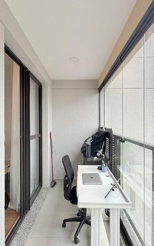 Studio à venda com 28m², 1 quarto e 1 vaga Studio à venda com 28m², 1 quarto e 1 vagaSacada