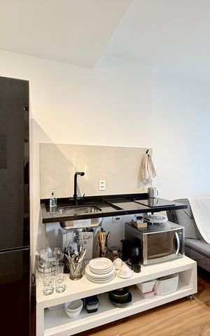 Studio à venda com 28m², 1 quarto e 1 vaga Studio à venda com 28m², 1 quarto e 1 vagaCozinha