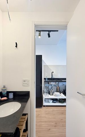 Studio à venda com 28m², 1 quarto e 1 vaga Studio à venda com 28m², 1 quarto e 1 vagaBanheiro