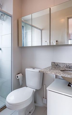 Apartamento para alugar com 24m², 1 quarto e sem vaga Apartamento para alugar com 24m², 1 quarto e sem vagaBanheiro Suíte
