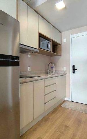 Studio para alugar com 27m², 1 quarto e sem vaga Studio para alugar com 27m², 1 quarto e sem vagaCozinha