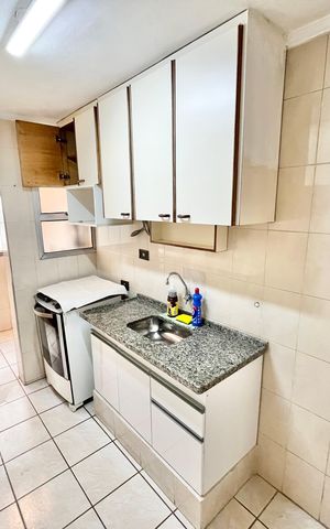 Apartamento à venda com 63m², 2 quartos e 1 vagaCozinha e Área de Serviço