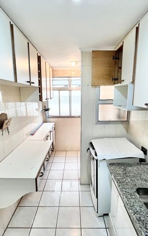 Apartamento à venda com 63m², 2 quartos e 1 vagaCozinha e Área de Serviço