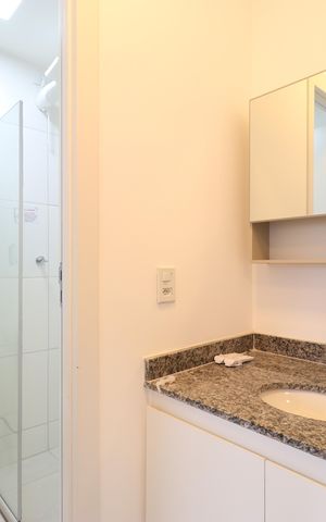 Apartamento para alugar com 34m², 2 quartos e sem vagaBanheiro